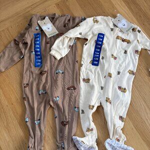 NWT 2x New Baby Sleepers/Footies | 12M